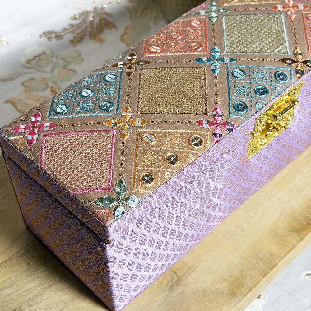 Lilac Haze Choora Box - Choora Boxes - Viyaah Accessories - 1