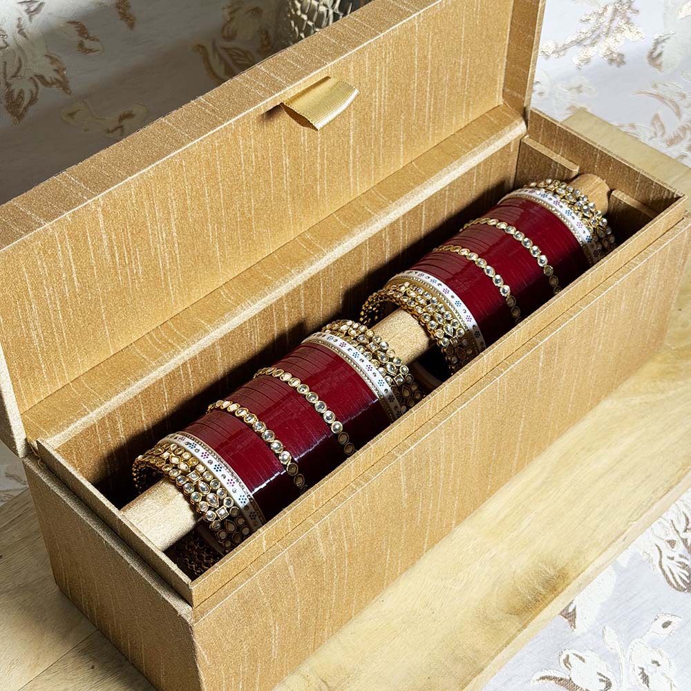 Gold Choora Box - Chooa Boxes - Viyaah Accessories - 3