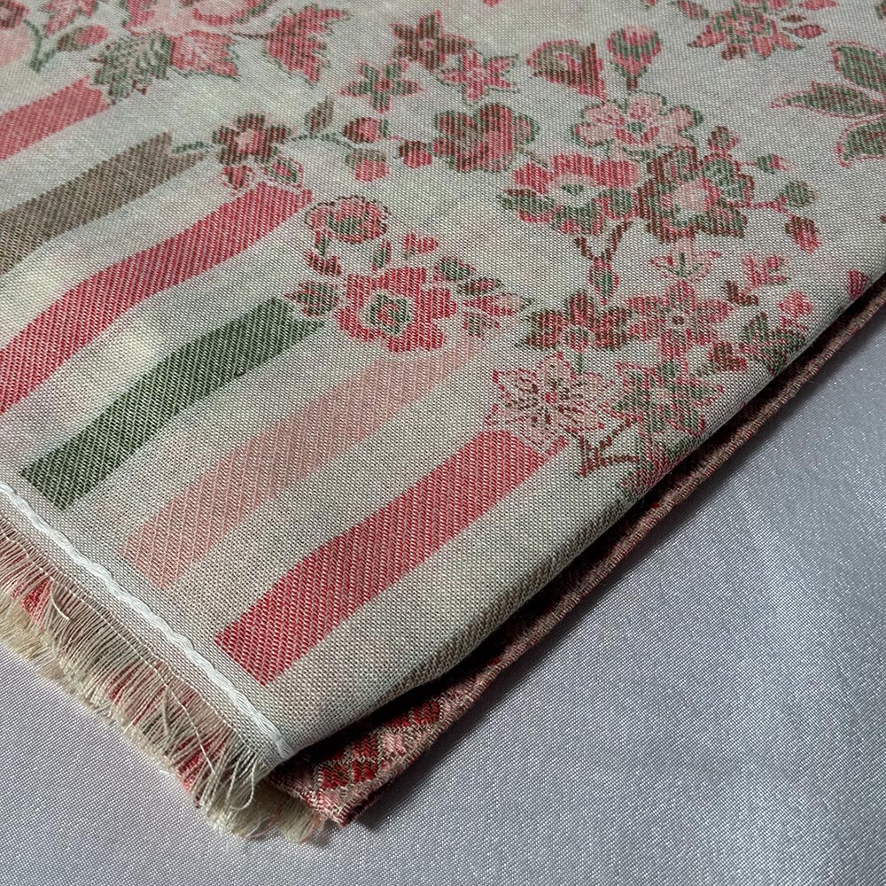 Mens Beige and Coral Pink Design Shawl - Mens Shawls - Viyaah Accessories - 2