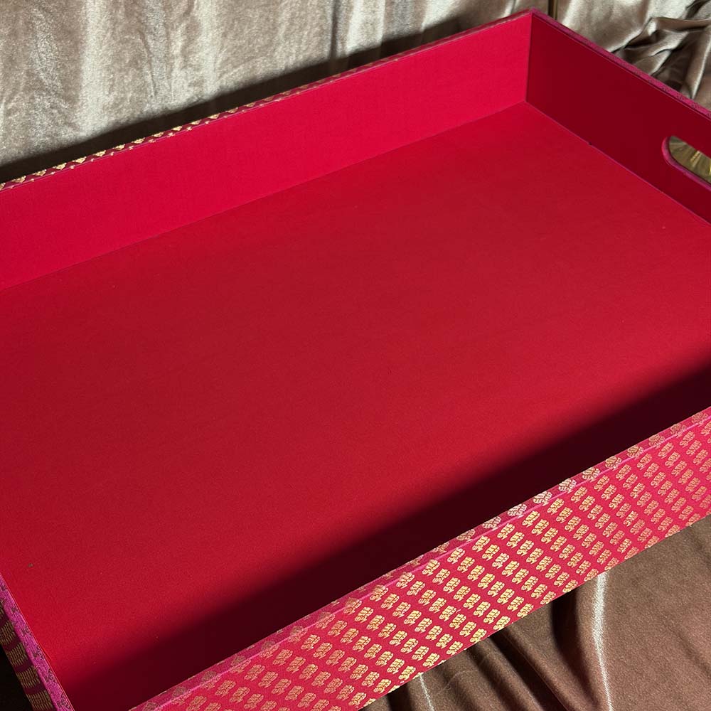 Pink and Gold XL Tray - Gift Trays - Viyaah Accessories - 1