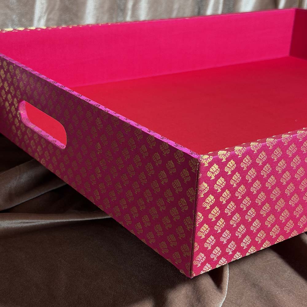 Pink and Gold XL Tray - Gift Trays - Viyaah Accessories - 2