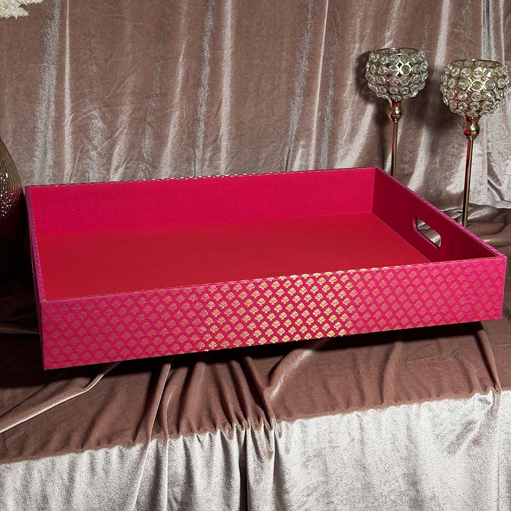 Pink and Gold XL Tray - Gift Trays - Viyaah Accessories