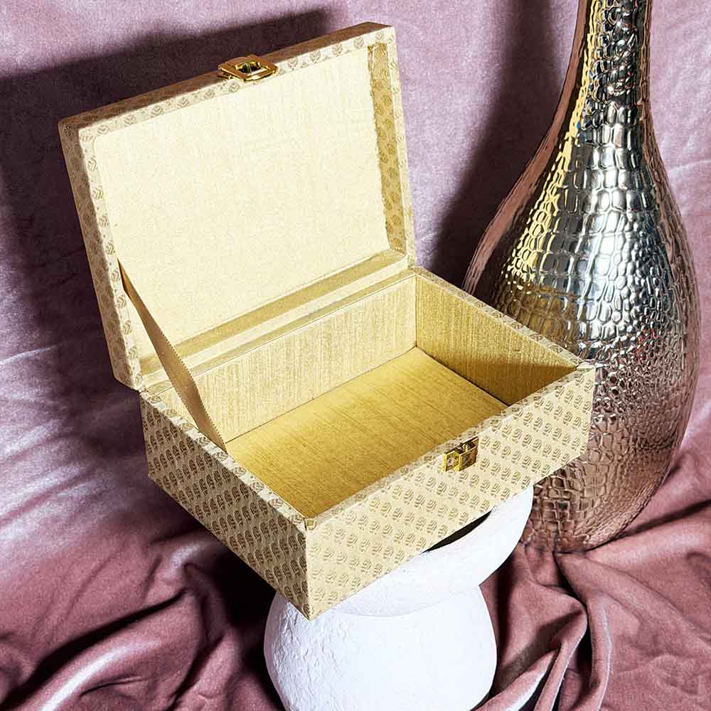 Gold Laddoo Box - Wedding Box - Viyaah Accessories - 1