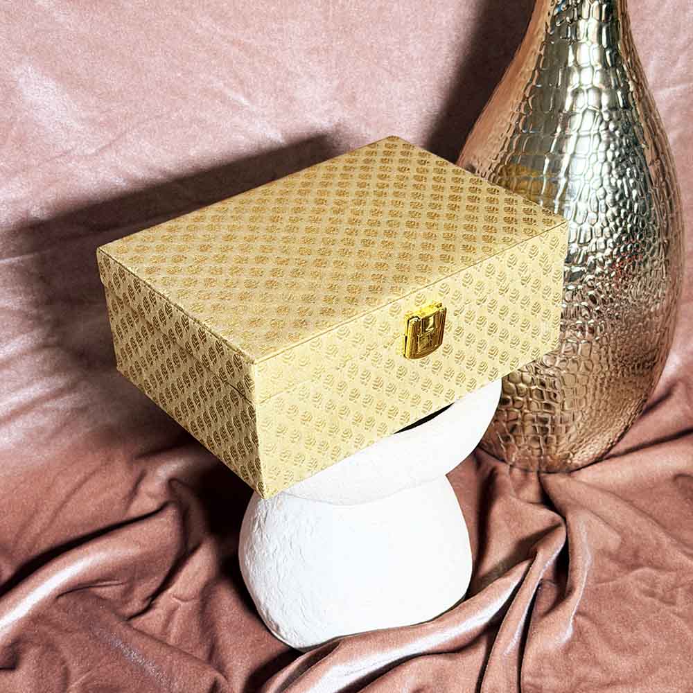 Gold Laddoo Box - Wedding Box - Viyaah Accessories